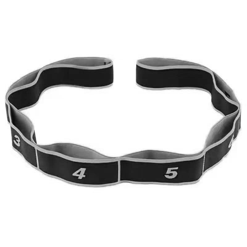 Grey 3 Pack Multi-Loop Yoga Stretching Strap with Numbered - Grey Numbered