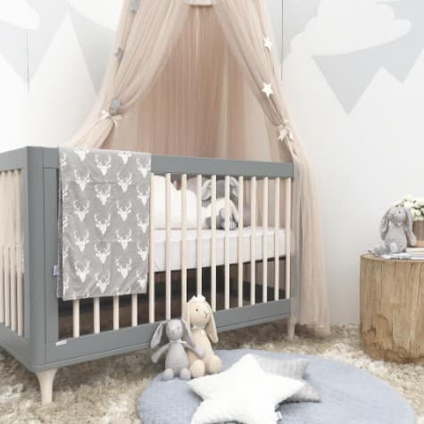 Khaki Nordic Style 7-Layer Tulle Bed Canopy 300 cm Extra Long 60 cm Dome