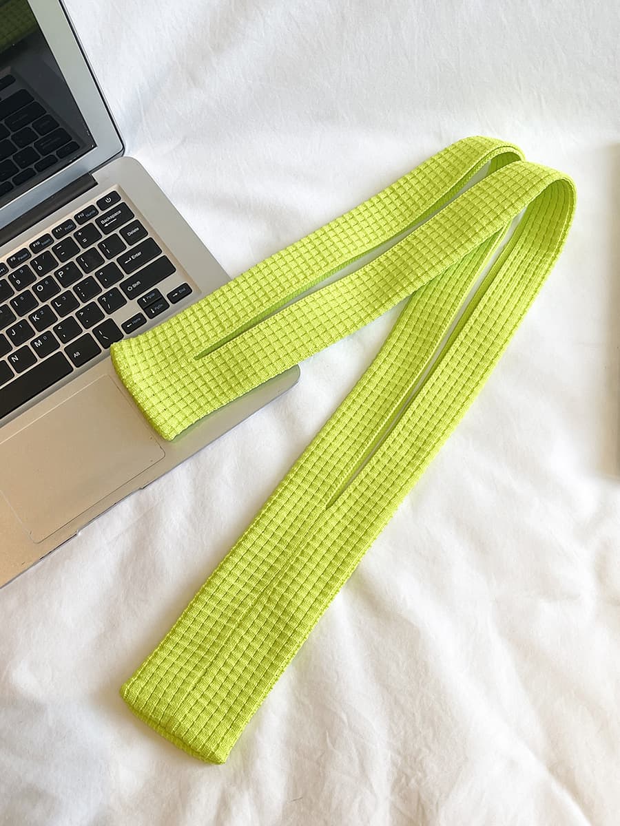 Green grass High-Elastic Knit Long Phone Sling Bag - Adjustable Crossbody
