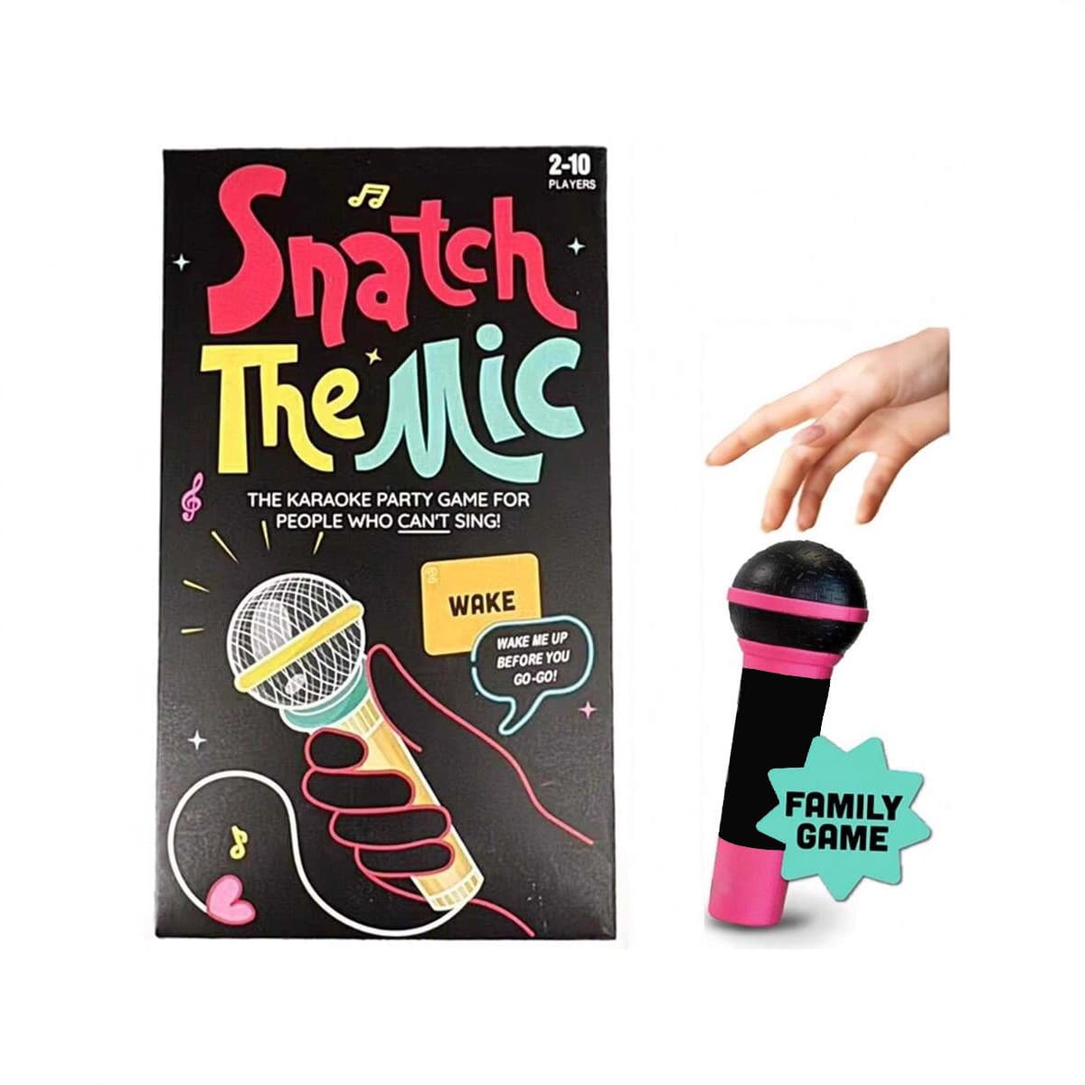 Snatch The Mic Music-Party Game - High-Energy Family & Social Interactive