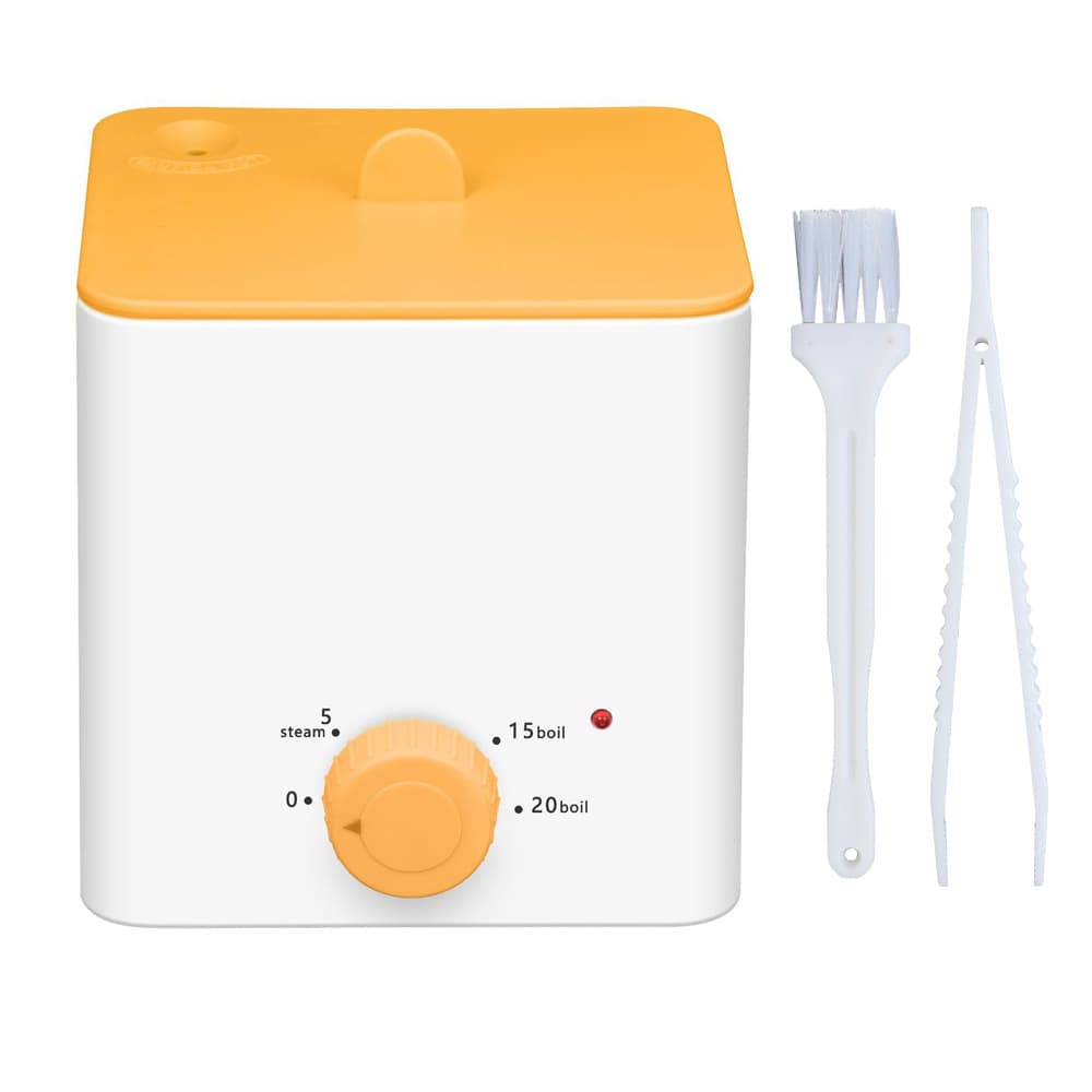 Orange Portable 2-in-1 High-Temperature Steam & Boiling Sterilizer