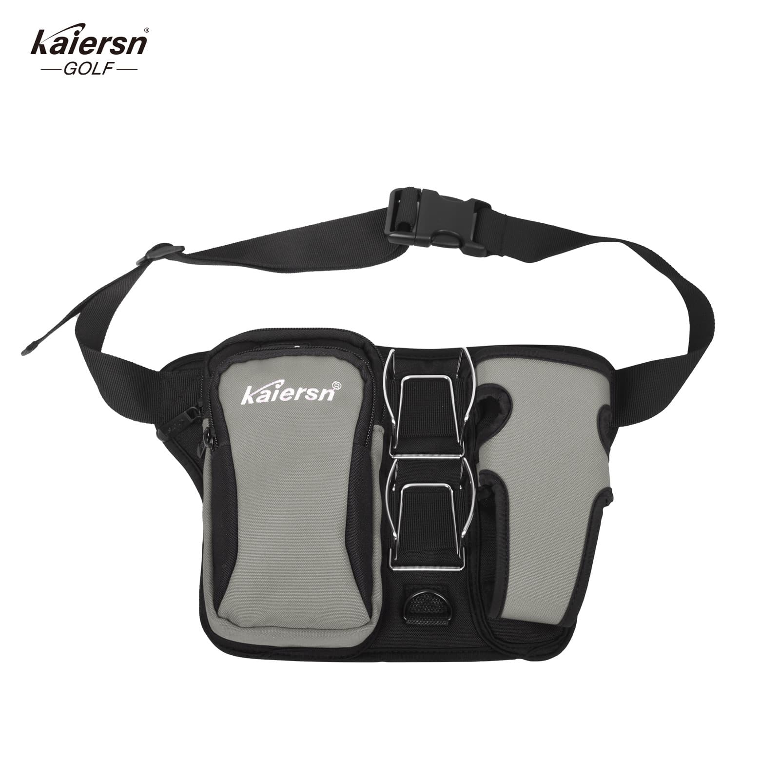 Grey Professional Park Golf Waist Bag - Multi-Functional Accessory Organizer