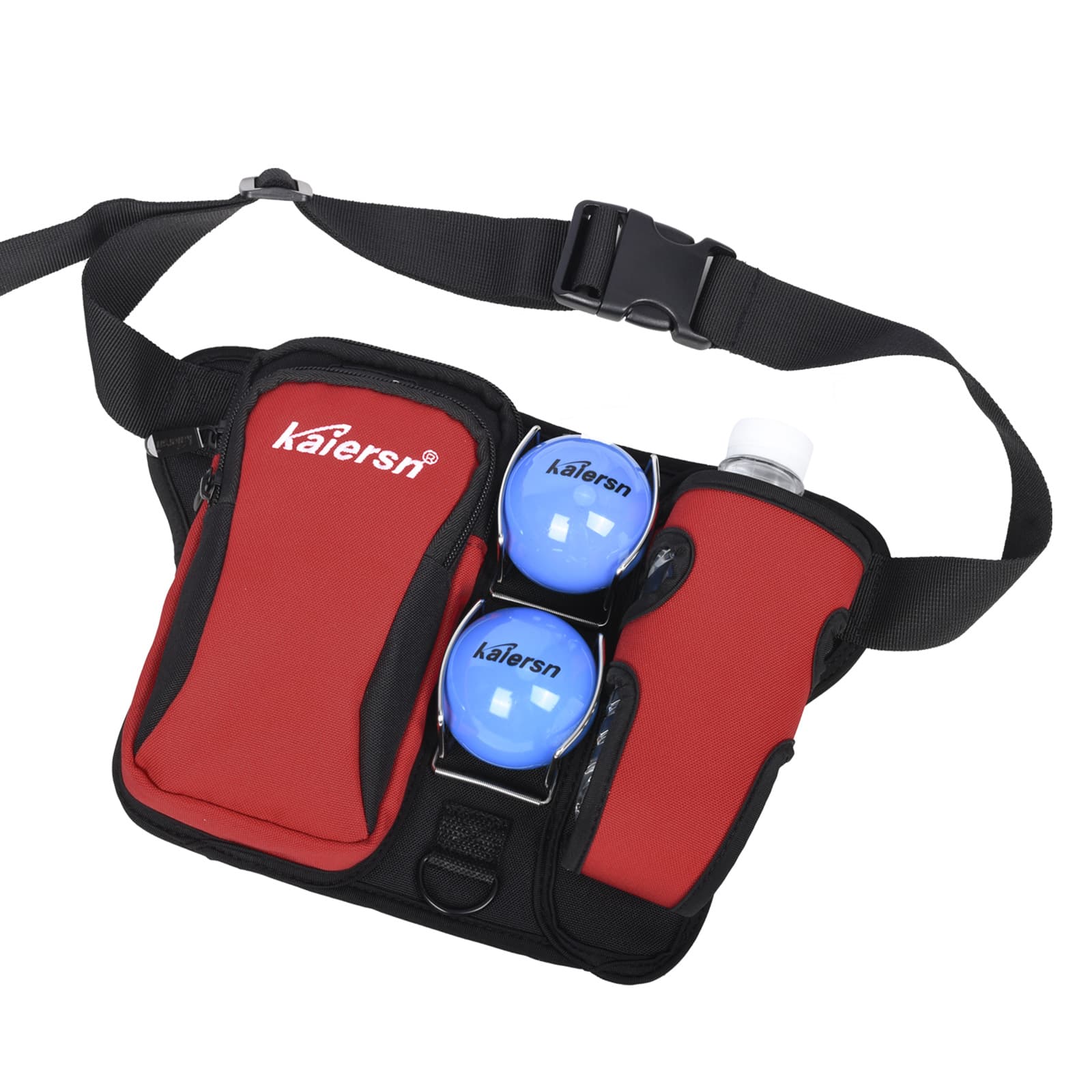 Red Professional Park Golf Waist Bag - Multi-Functional Accessory Organizer