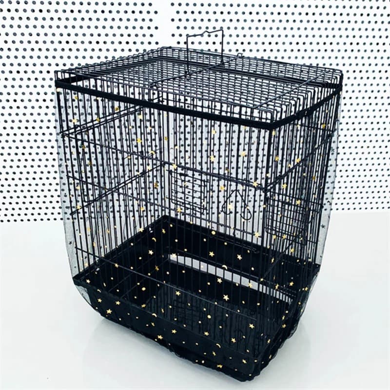 L Black Star (Height 30, Circumference 220) Large Bird Cage - Black 30 220