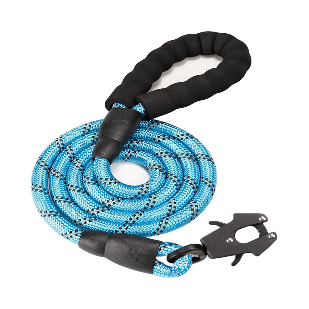 Light Blue High Strength Nylon Rope Dog Leash - 1.5M Heavy Duty Lead