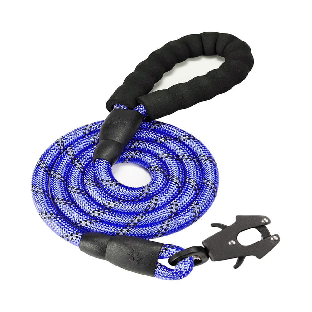 Dark Blue High Strength Nylon Rope Dog Leash - 1.5M Heavy Duty Lead
