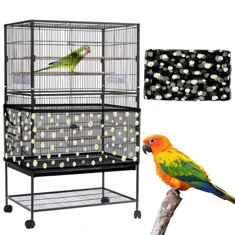 M Black Flower (Height 20, Circumference 170) Large Bird Cage Seed - 20 170