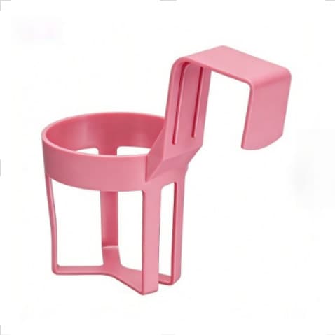 Pink Car Cup Holder - Universal Vehicle Drink Organizer - 4-Piece Set
