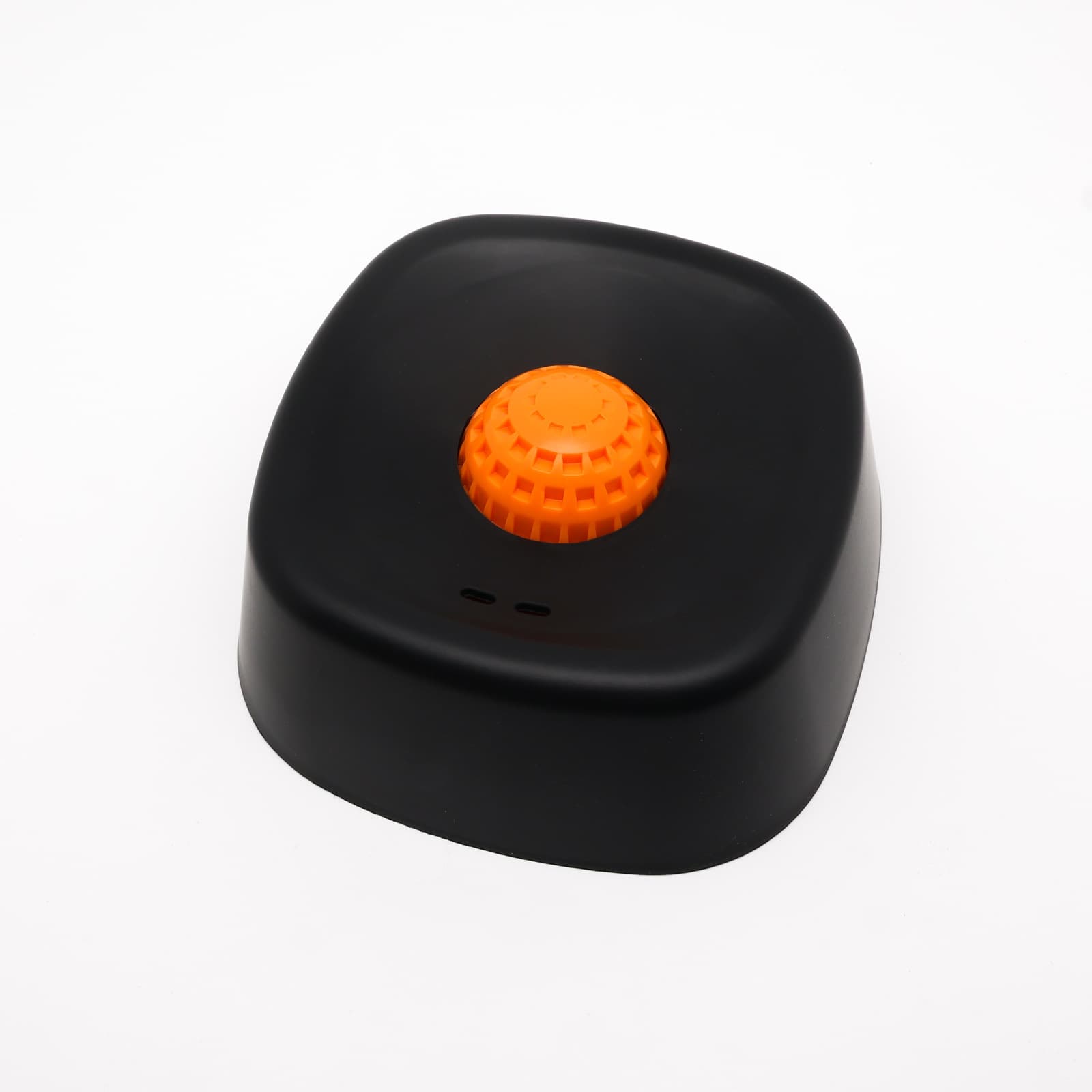 Black bowl orange ball Slow Feeding Dog Bowl with Built-In - Black Orange