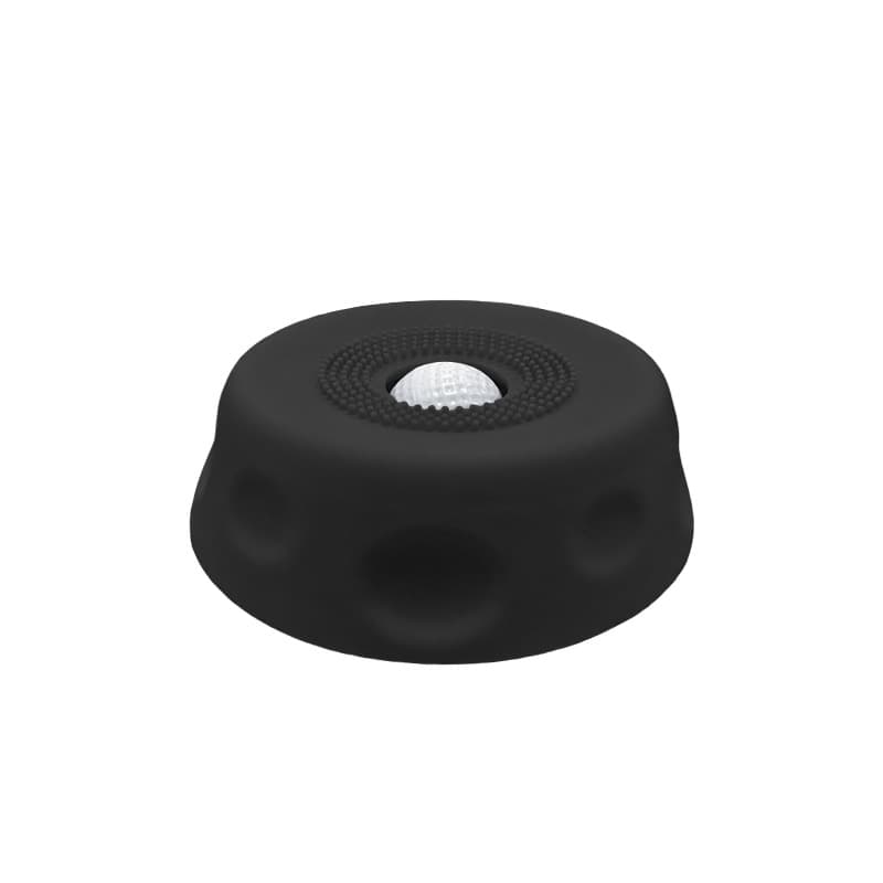 Black Silicone Dog Liquid Lick Bowl with Floating Fun Ball - Interactive
