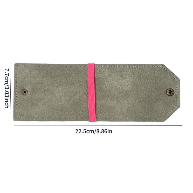 Green Cash Wrap Wallet - Compact Snap Closure Card and Bill Holder, Slim