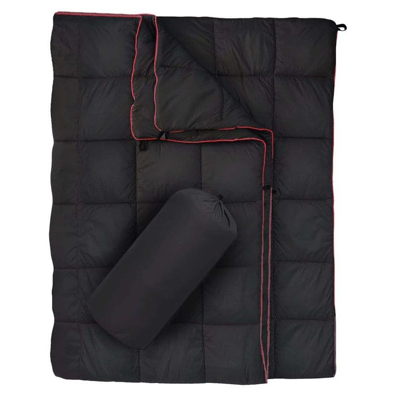 200 × 140 cm Black Large Outdoor Camping Down Cotton Wearable Warmth