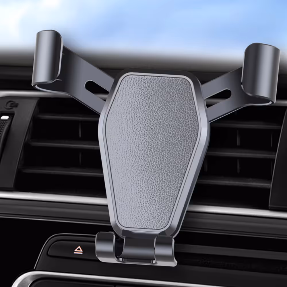 Black Car Air Vent Gravity Phone Holder, Auto-Clamping Mechanical Navigation
