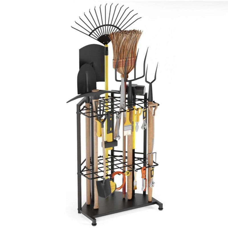 Mutifunctional Garden Tool Rack for Corner with Space - 28 x 16.7 x 13"