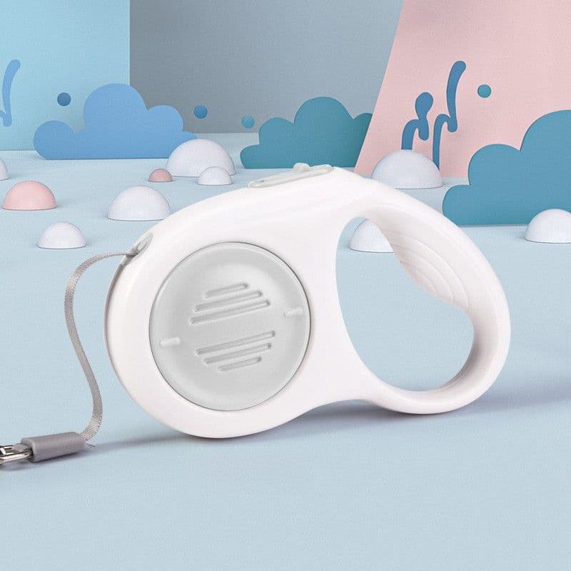 Grey 5M Automatic Retractable Dog Leash -Extendable Pet Lead with One-Button