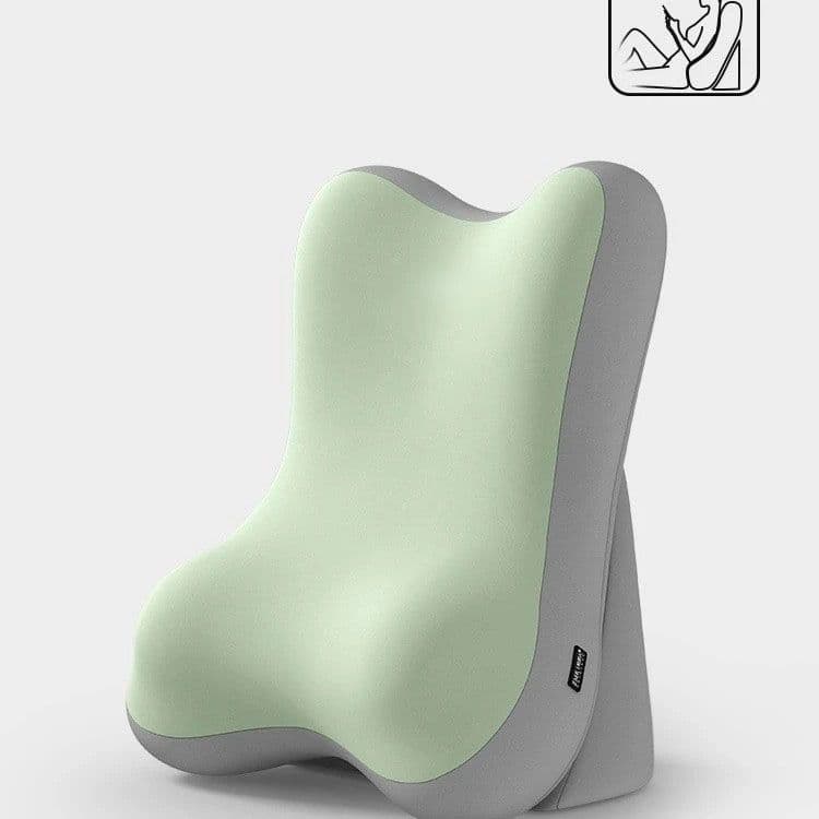 Green Memory Foam Reading Pillow & Back Support Cushion with Adjustable