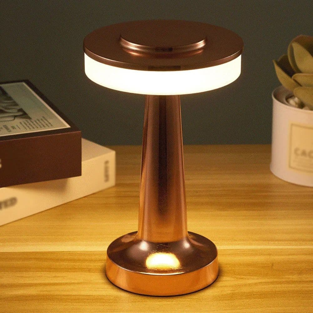 Bronze Rechargeable UFO Table Lamp Touch Control LED - Bronze Bedside