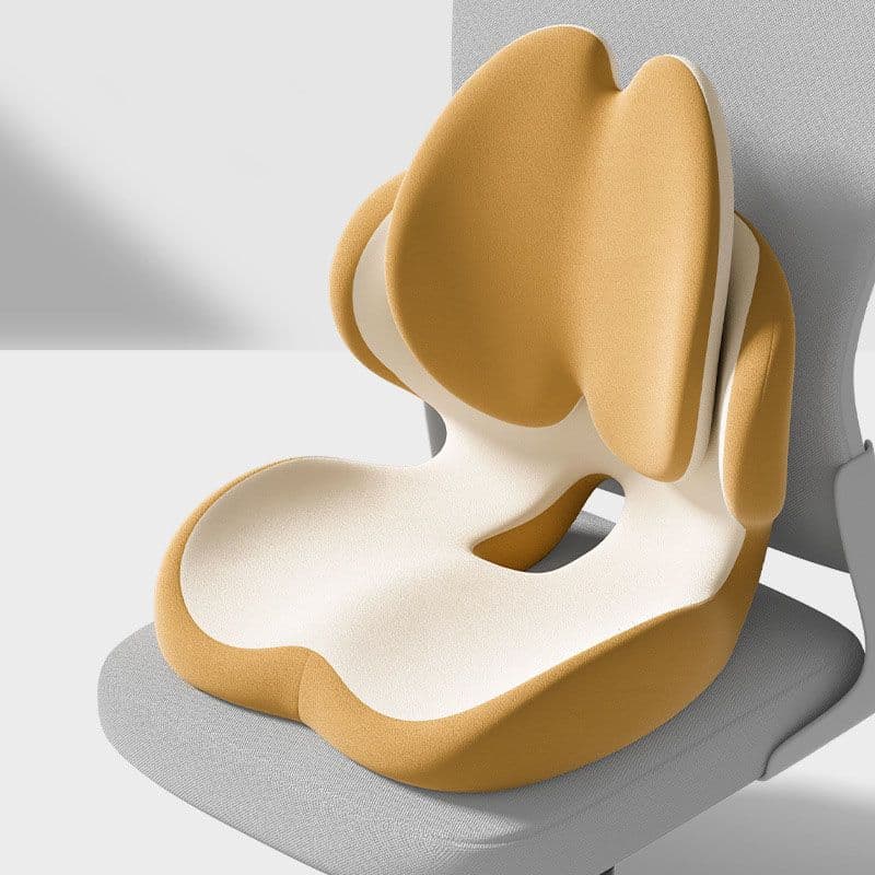 Yello Ergonomic Memory Foam Seat Cushion with Lumbar Support - Integrated