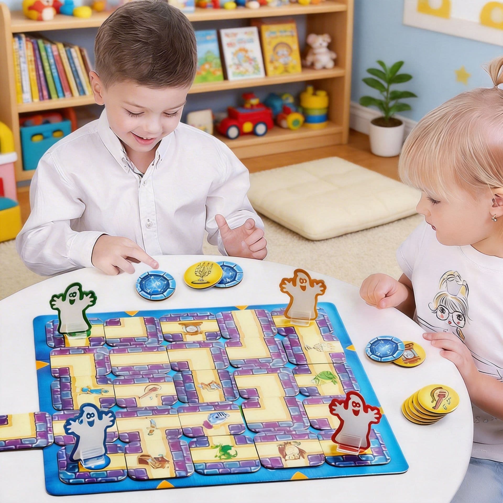 Ghost Maze Board Game Family Strategy Game Interactive Flying Chess Tabletop