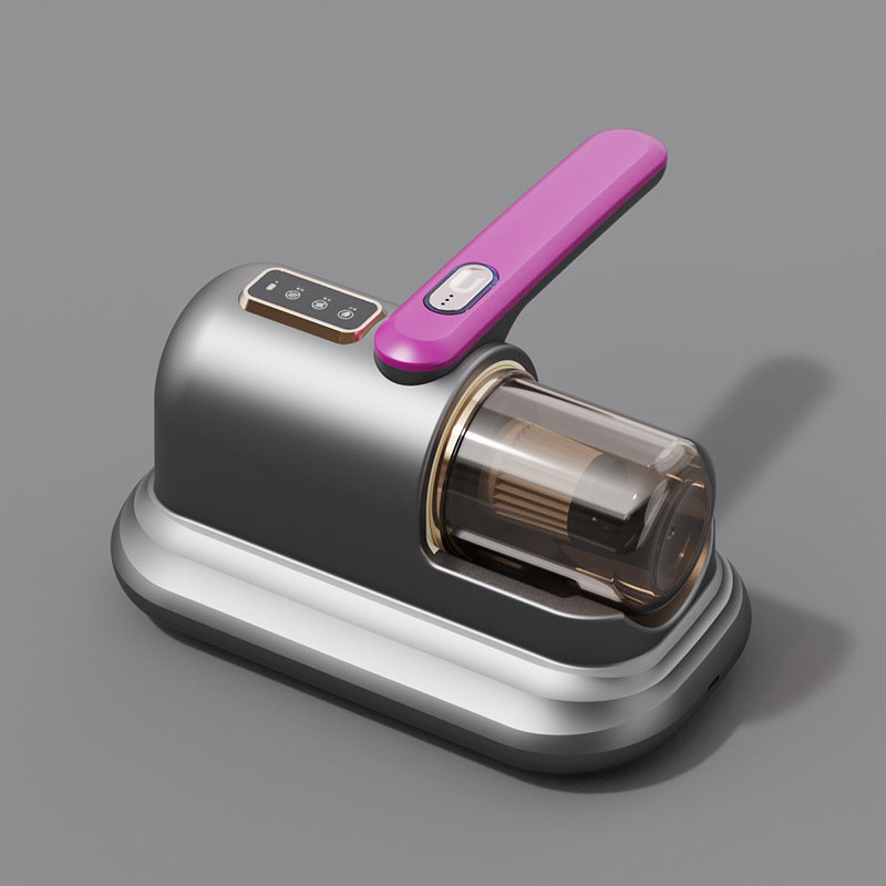 Greyish-purple Wireless Mite Vacuum Cleaner with UV Light - Greyish Purple