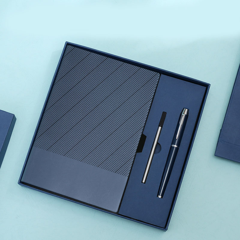 Misty Blue A5 Notebook and Pen Gift Set Business Journal Office Writing