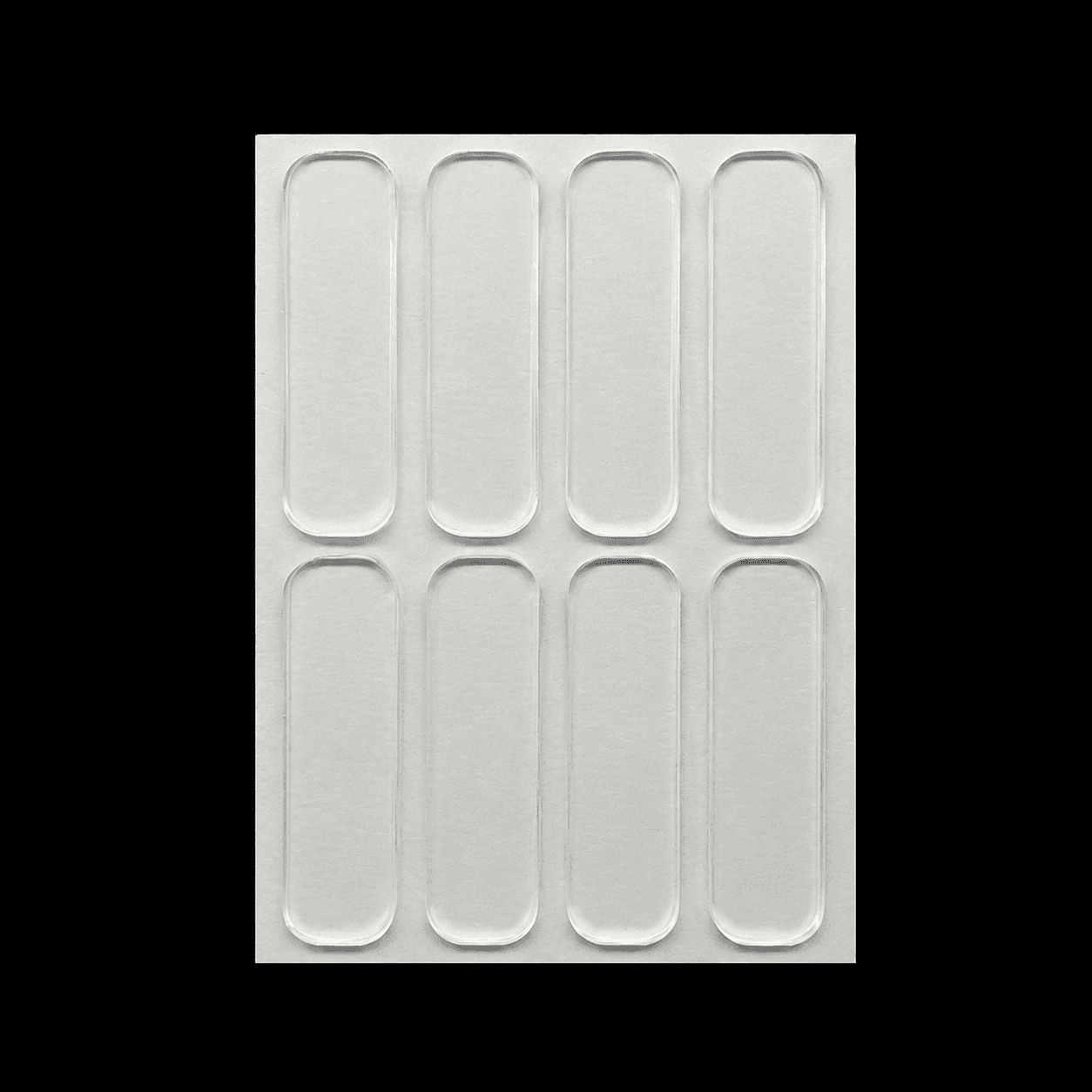 Clear Silicone Door Handle Bumper Strips 8 Pack Long Strip Self Adhesive