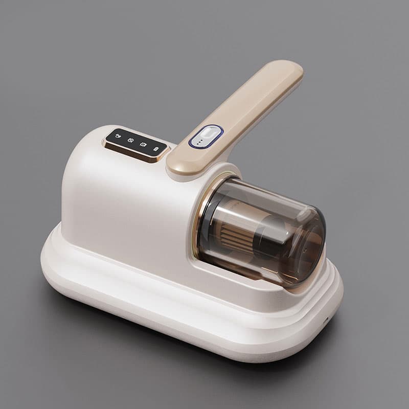 Pearl White Wireless Mite Vacuum Cleaner with UV Light - High Suction