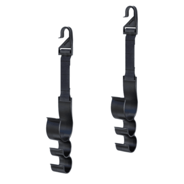 2-Piece Multifunctional Car Seat Back Triple Hooks Organizer for Purses