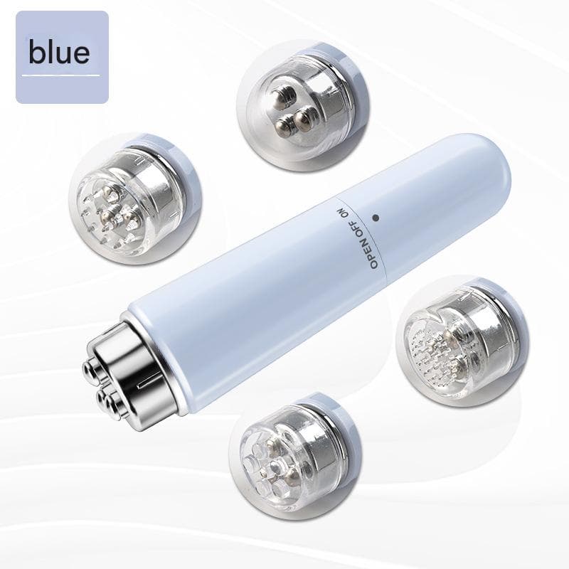 Blue Electric Eye Massager Pen - Vibration Massage Wand for Eye Area, Face
