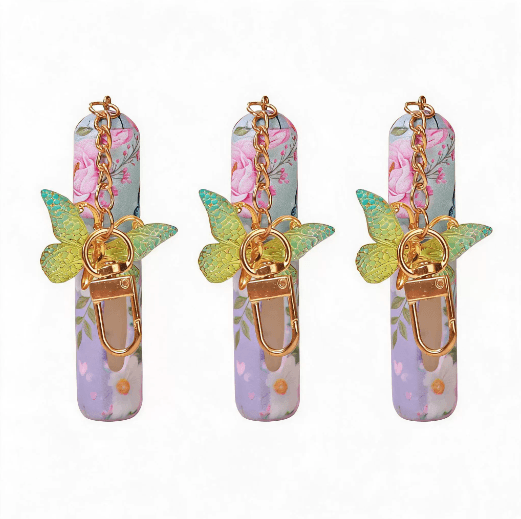 3 Pack Blue 5 ml Portable Perfume Atomizer Keychain - Blue Perfume Spray