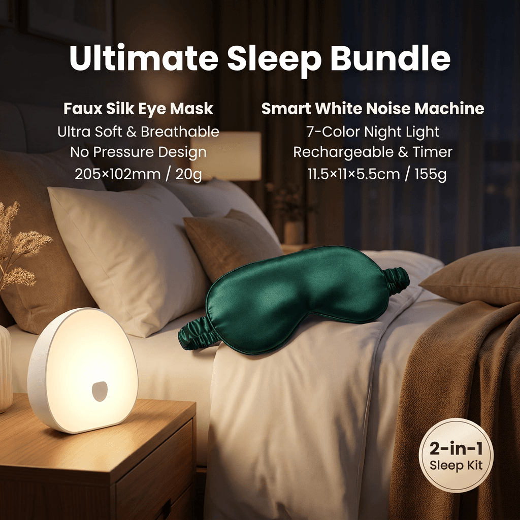 Nighttime Anxiety Relief & Relaxation Set - Green Imitation - Green White