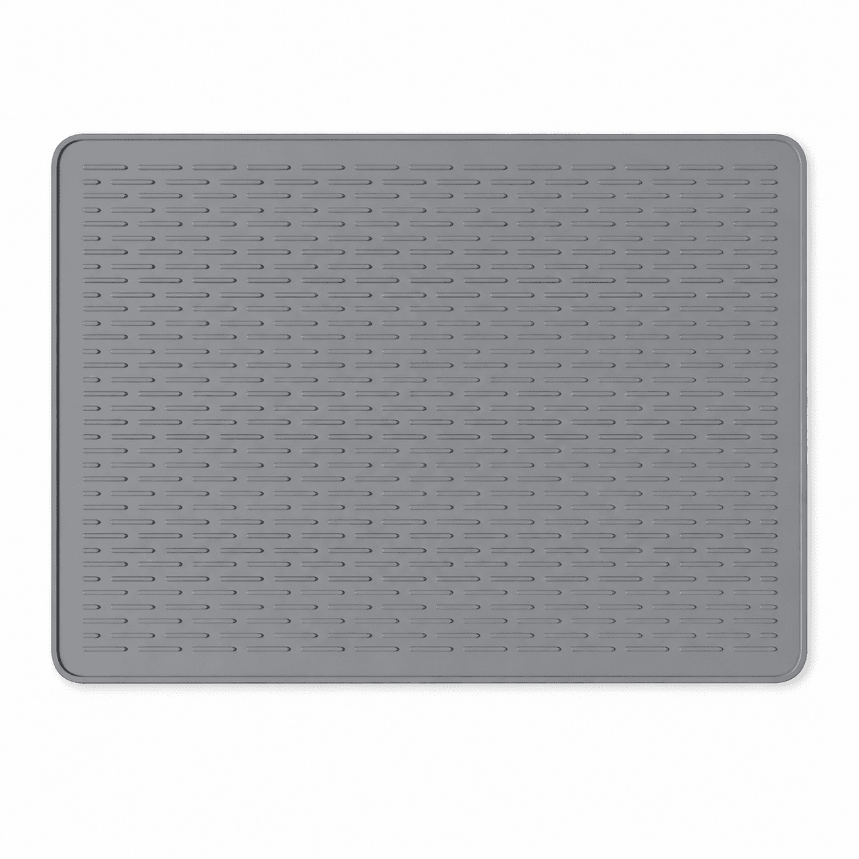 Grey Silicone Countertop Protector and Dish Drying Mat - Size 71 × 50 cm