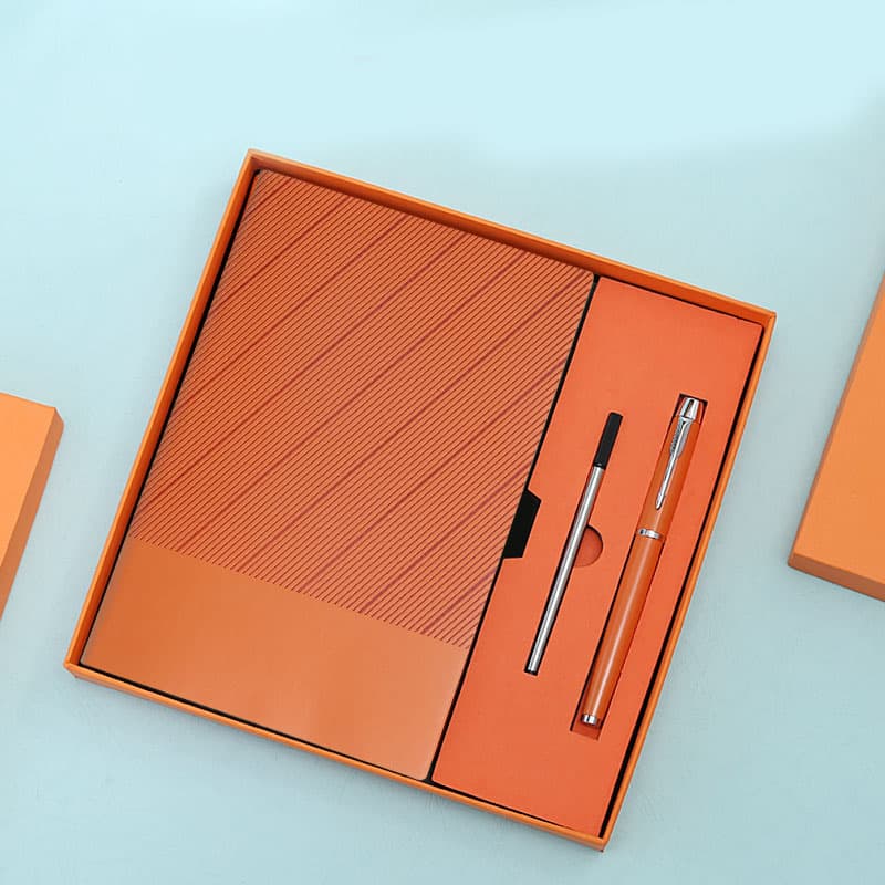 Yellow A5 Notebook and Pen Gift Set Business Journal Office - Yellow And Pen