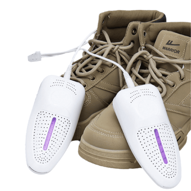 1-Pair White Portable USB Shoe Dryer - Intelligent Constant Temp Boot Warmer