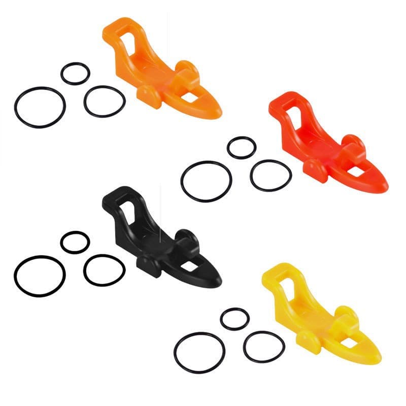 4-piece Fishing Rod Hook Keeper Set - Car Shaped Lure Holder, ABS Plastic