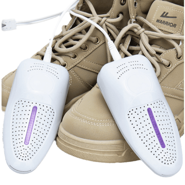 1-Pair Light Grey Portable USB Shoe Dryer - Intelligent Constant Temp Boot
