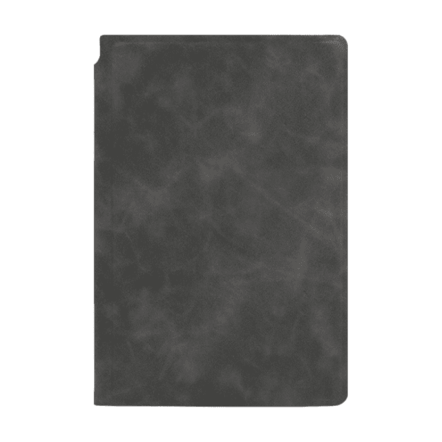 Dark Grey A4 PU Leather Whiteboard Notebook with 3-Color Pens, Eraser