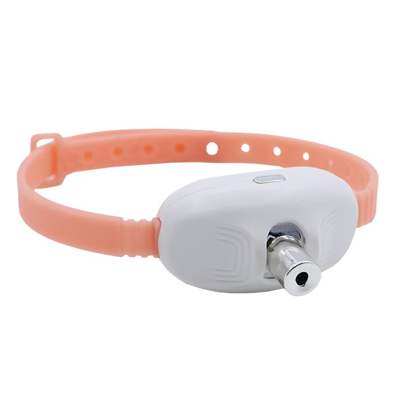 Pink Self-Teasing Laser Cat Collar - USB Rechargeable Pet Toy - Adjustable