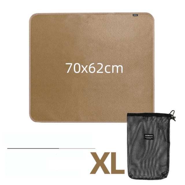 70 × 62 cm XL Size Fireproof Outdoor Mat with Storage Bag - Silicone Coated
