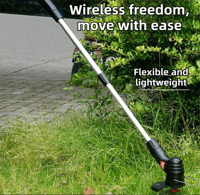 Cordless Electric Grass Trimmer and Rechargeable Telescopic Lawn Mower