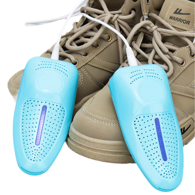 1-Pair Blue Portable USB Shoe Dryer - Intelligent Constant Temp Boot Warmer
