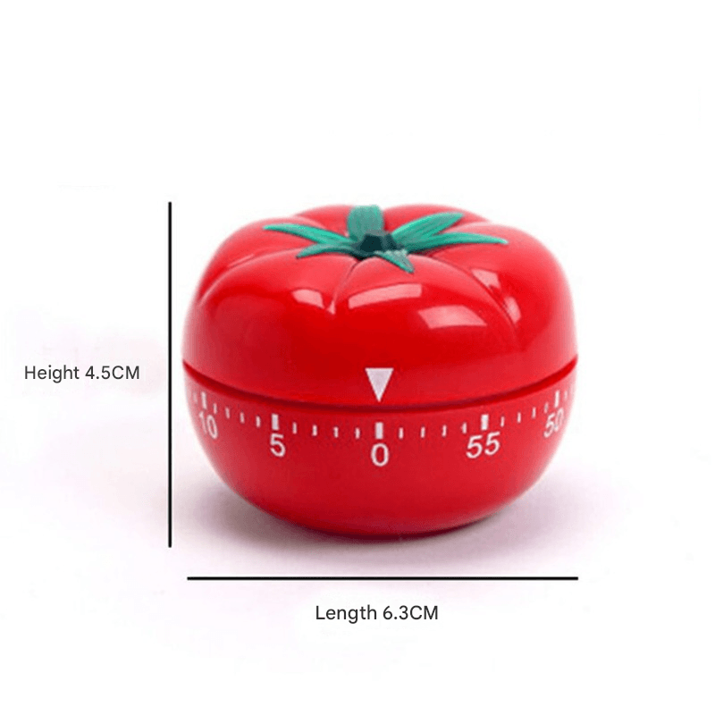 Small Size Tomato-shaped alarm Kitchen Timer - 60 Minute Mechanical