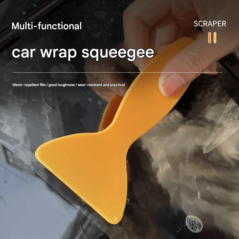 2 Piece Car Vinyl Wrap Squeegee Set - Plastic Application Scrapers