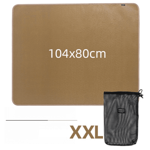 104 × 80 cm XXL Size Fireproof Outdoor Mat with Storage Bag - Silicone
