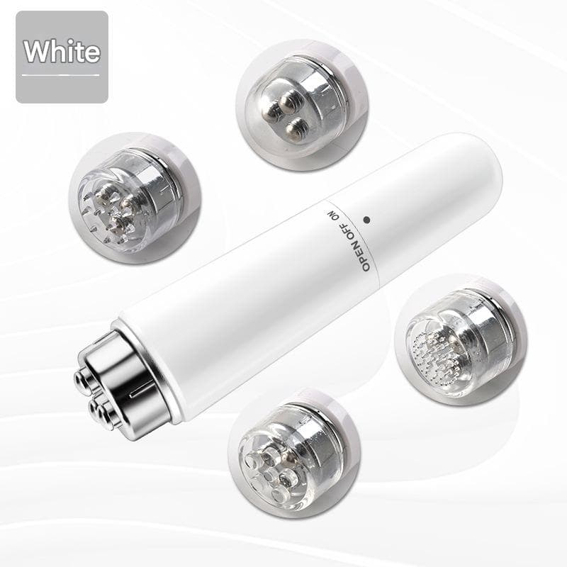 White Electric Eye Massager Pen - Vibration Massage Wand for Eye Area, Face