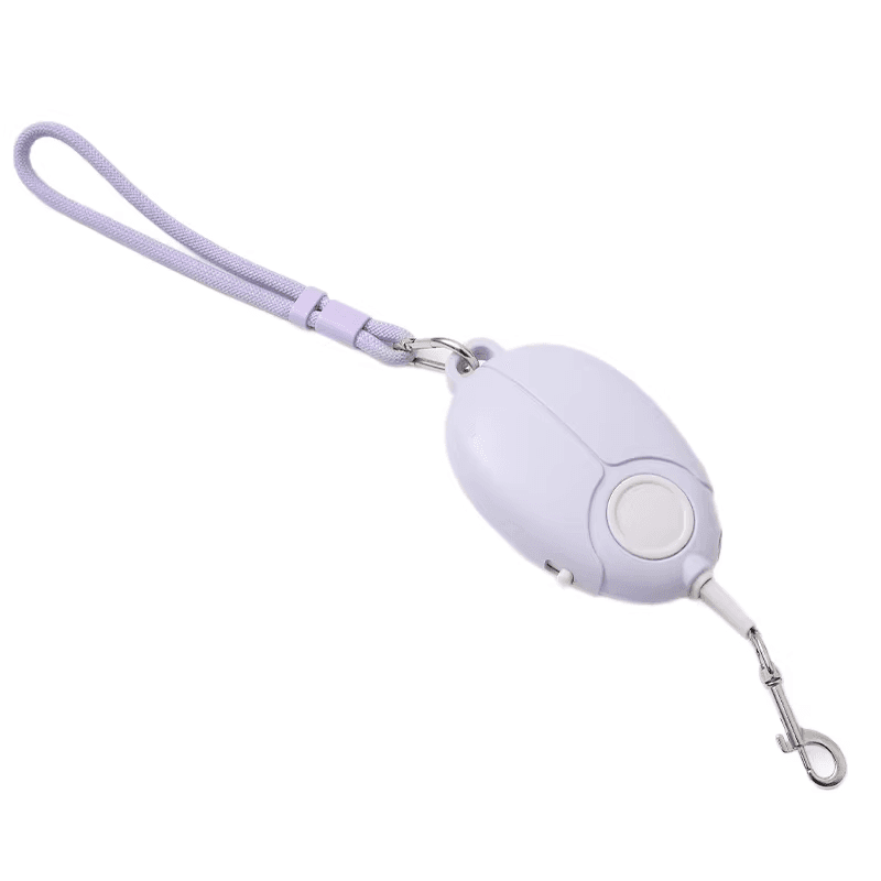 Purple Retractable Dog Leash with Luminous Rope 3M Anti-Tangle Automatic