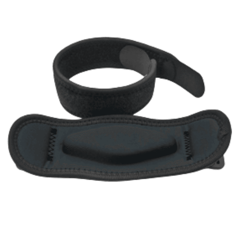 One-Pair Dark Grey Adjustable Compression Elbow Brace - One Dark Grey