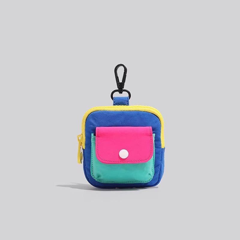 Mini Compact Pouch with Zipper Closure - Portable Storage Case for Earbuds