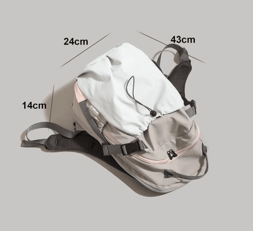 Khaki Minimalist Laptop Backpack Large Capacity 43 cm for Men and Women
