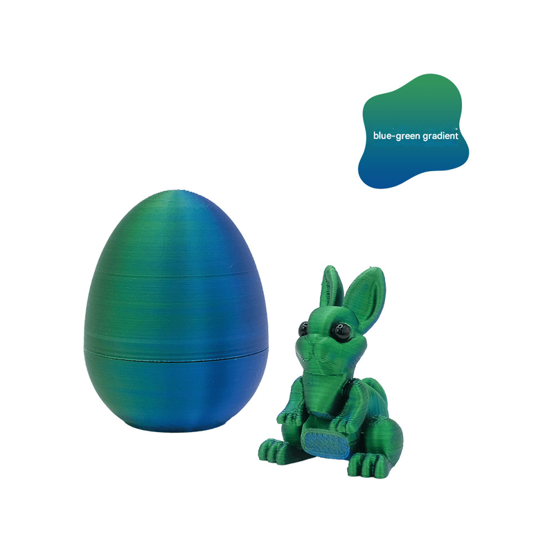 3-Piece Blue-green gradient Easter Surprise Egg Set - Identical - Blue Green